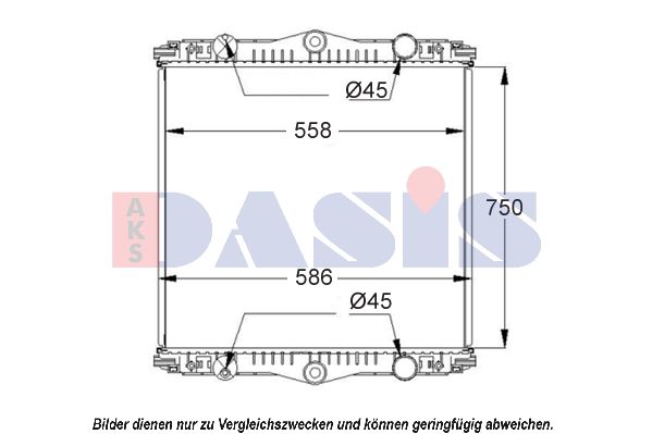 AKS DASIS Радиатор, охлаждение двигателя 290014S